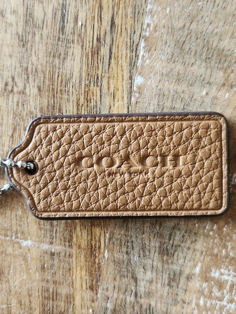 Coach Leather Hang Bag Tag